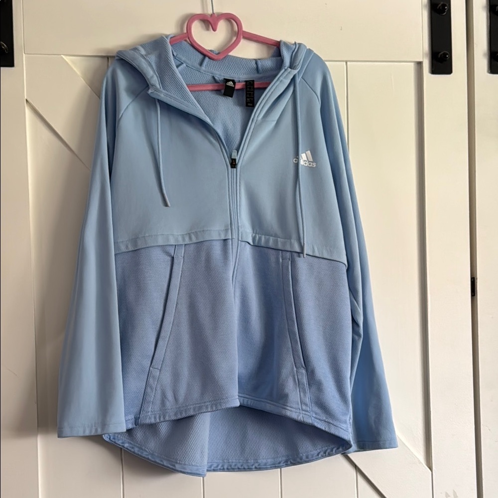 Adidas Light Blue Hoodie
